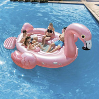 Intex XXL Opblaas Flamingo | Met Zitplekken, Drankenkoeler En Bekerhouders | Flamingo Zwembad | Flamingo boot