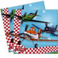 Planes servetten 33x33cm - Feestartikelen